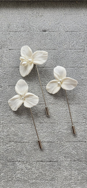 Distintivos Fistoles Boutonnieres Porcelana Boda religiosa Boda civil