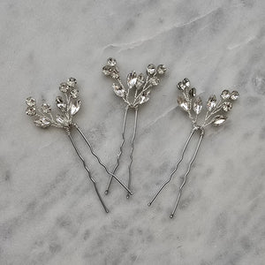 Set de Hairpins de brillantes, ideales para novias, damas de honor e invitadas