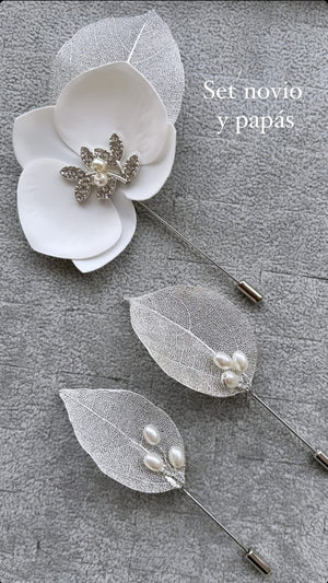 boutonnieres fistol distintivos papas novio padrinos boda civil boda religiosa