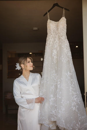 tocado de novia petalos de organza, ideal para cualquier peinado!